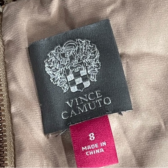 VINCE CAMUTO Bodycon Dress Sequined Sleeveless Stretch Lined Rear Zipper - Picture 8 of 10